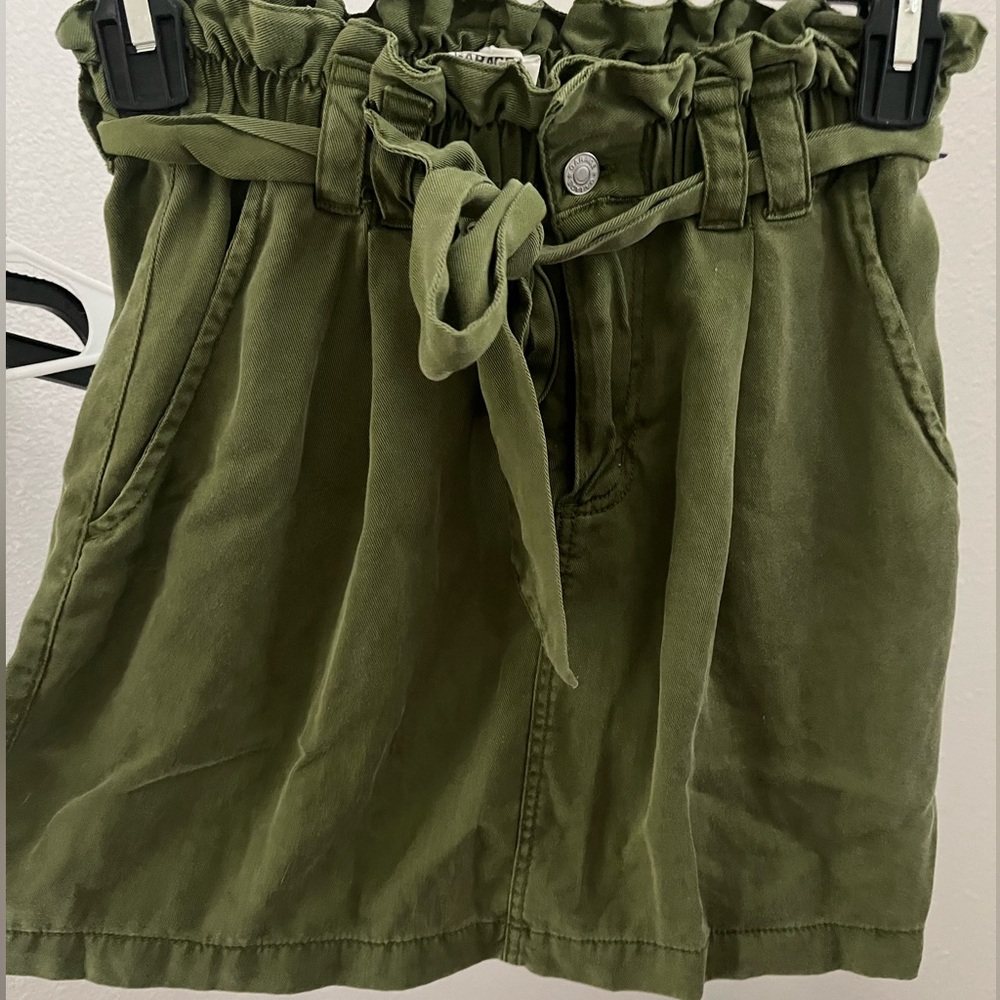 Hunter Green Mini Skirt